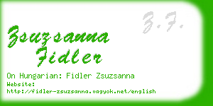 zsuzsanna fidler business card